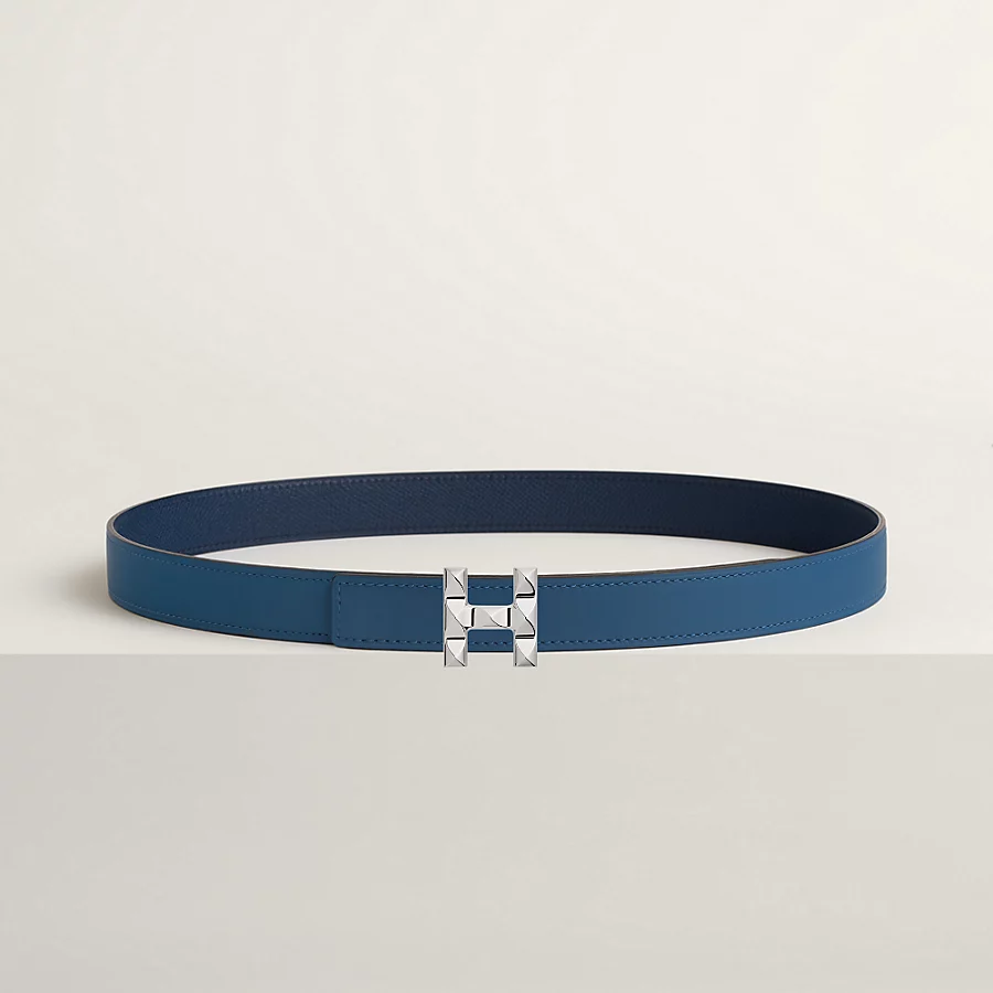 H Infini belt buckle & Reversible leather strap 24 mm - Image 1